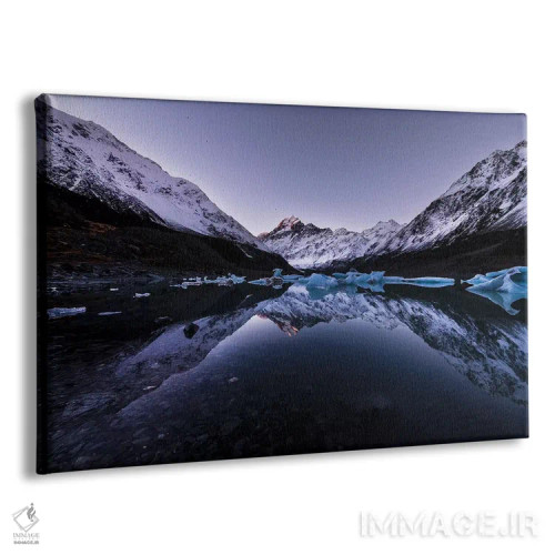 تابلو بازتاب دریاچه هوکر، نیوزیلند اثر دایسوکه اوئهماتسو - نمای پرسپکتیو محصول