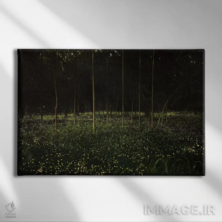 تابلو بهار در ژاپن ده اثر دایسوکه اوئهماتسو - نمای روبهرو روی دیوار