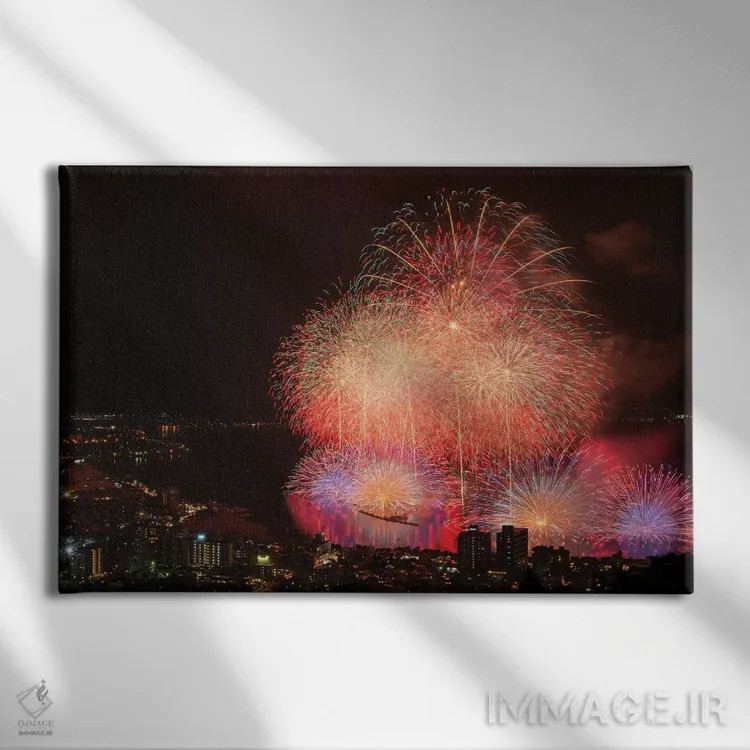 تابلو تابستان در ژاپن دوازده اثر دایسوکه اوئهماتسو - نمای روبهرو روی دیوار