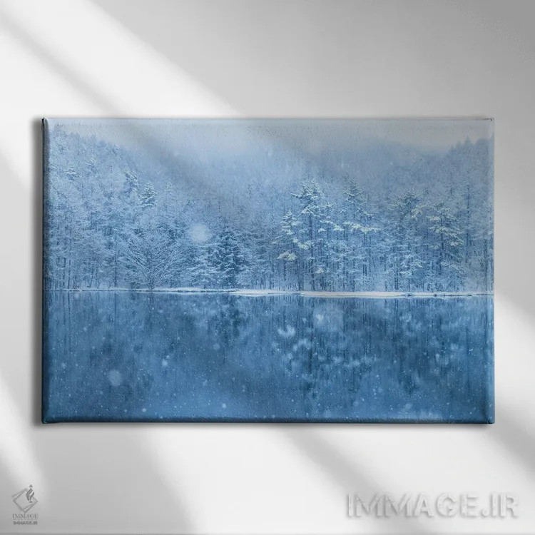تابلو زمستان در ژاپن سه اثر دایسوکه اوئهماتسو - نمای روبهرو روی دیوار
