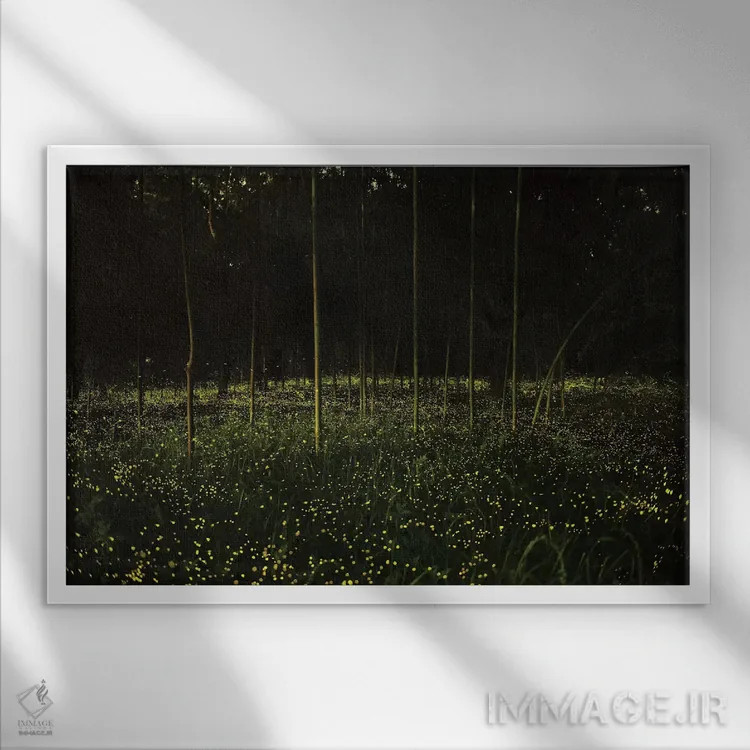 تابلو بهار در ژاپن ده اثر دایسوکه اوئهماتسو - نمای قابدار سفید