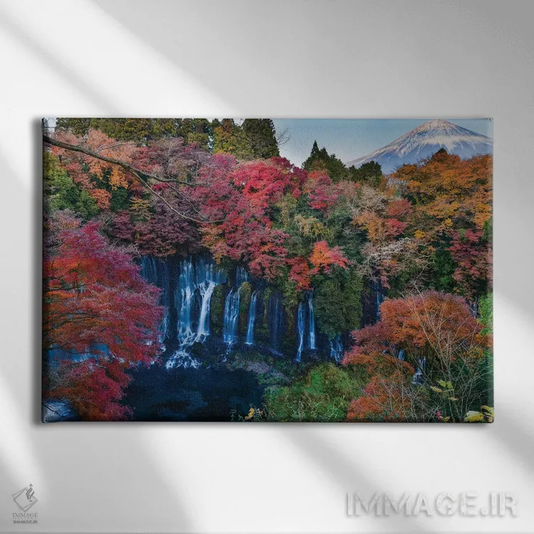 تابلو پاییز در ژاپن نه اثر دایسوکه اوئهماتسو - نمای روبهرو روی دیوار