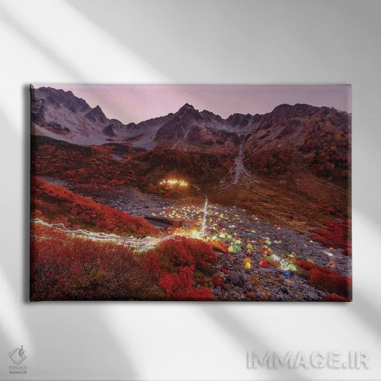 تابلو پاییز در ژاپن بیست و دوم اثر دایسوکه اوئهماتسو - نمای روبهرو روی دیوار