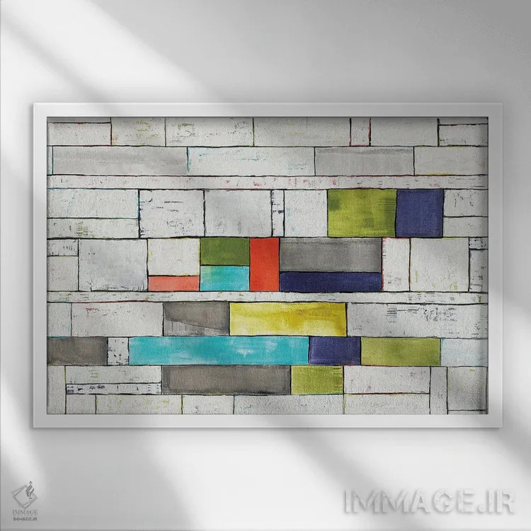 تابلو قطعات متحرک اثر آلیشیا دان - نمای قابدار سفید