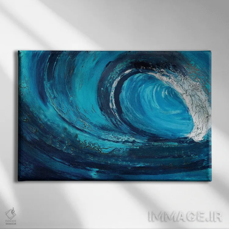 تابلو ضربه ناگهانی اثر آلیشیا دان - نمای روبهرو روی دیوار