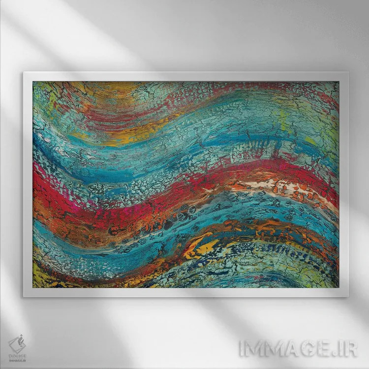 تابلو در جستوجوی الگوها اثر آلیشیا دان - نمای قابدار سفید