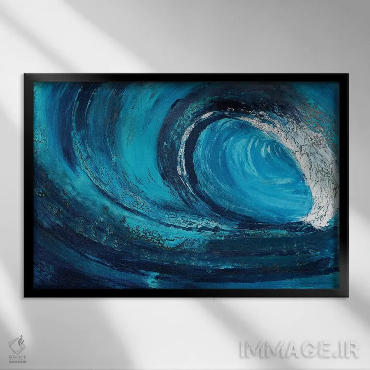 تابلو ضربه ناگهانی اثر آلیشیا دان - نمای قابدار مشکی