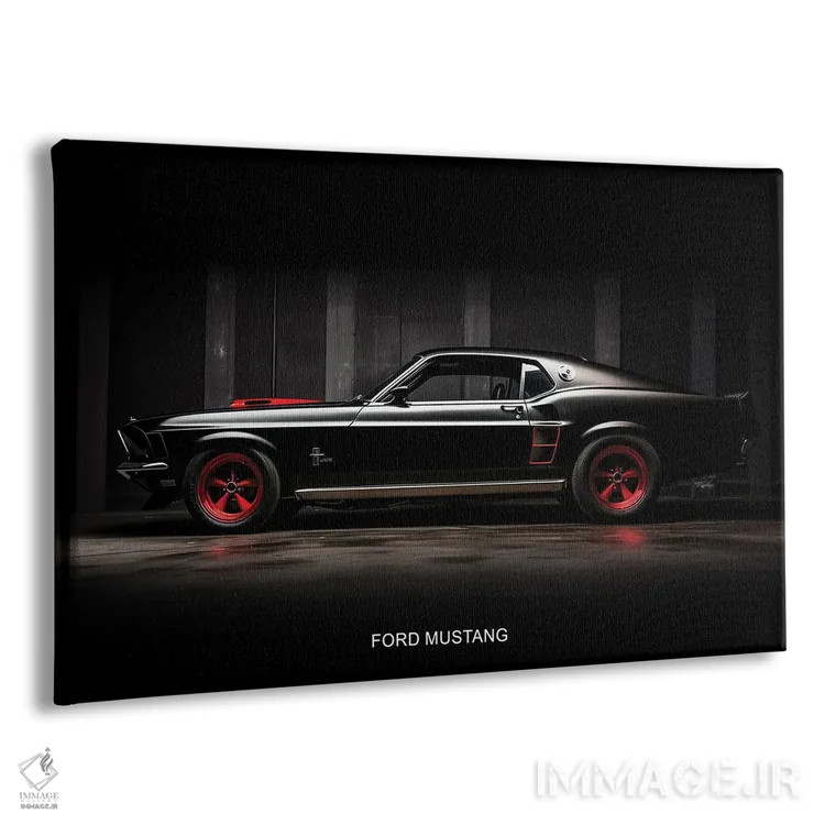 تابلو فورد موستانگ اثر دورو آرت (استودیو هنری) - نمای پرسپکتیو محصول