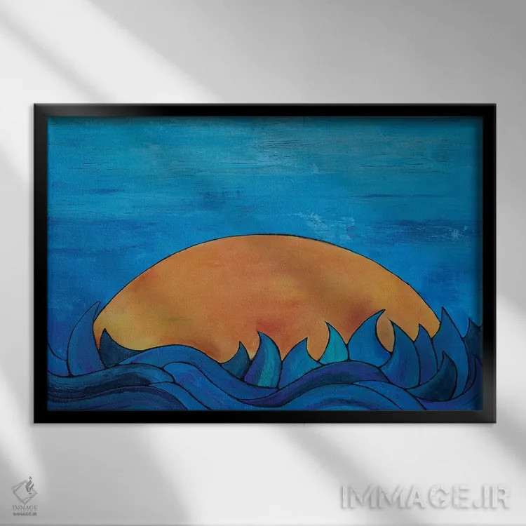 تابلو چشمانداز باشکوه اثر آلیشیا دان - نمای قابدار مشکی