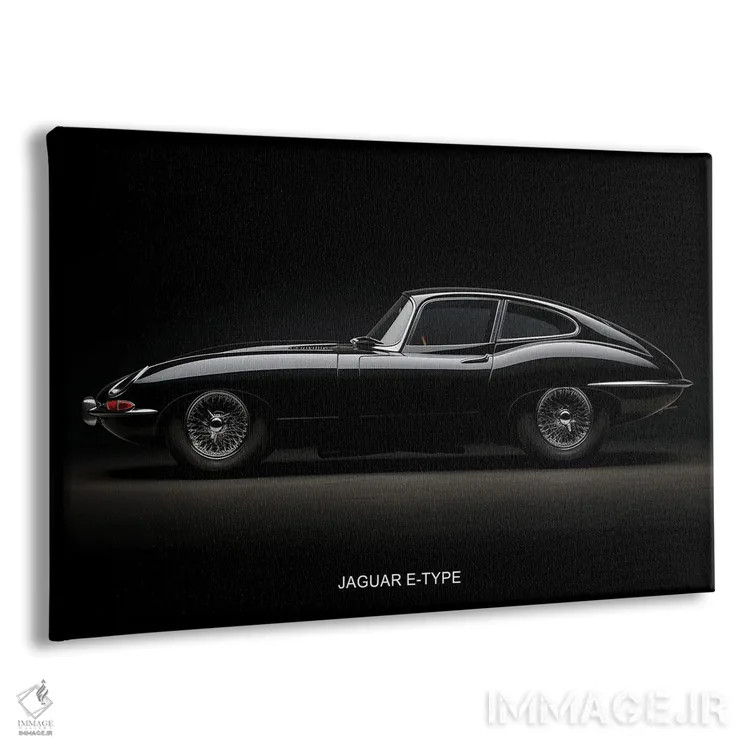 تابلو جگوار E-Type اثر دورو آرت (استودیو هنری) - نمای پرسپکتیو محصول