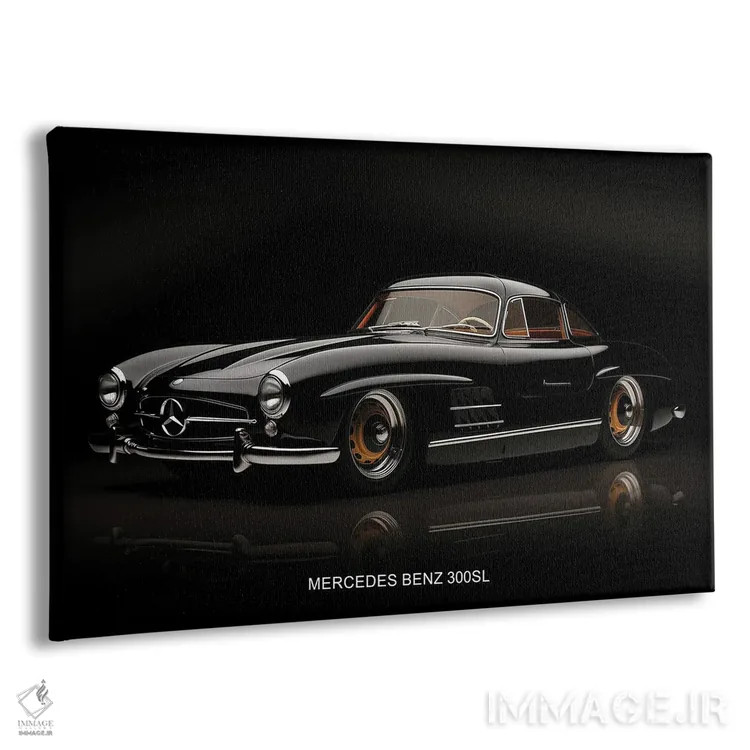 تابلو مرسدس بنز 300SL اثر دورو آرت (استودیو هنری) - نمای پرسپکتیو محصول