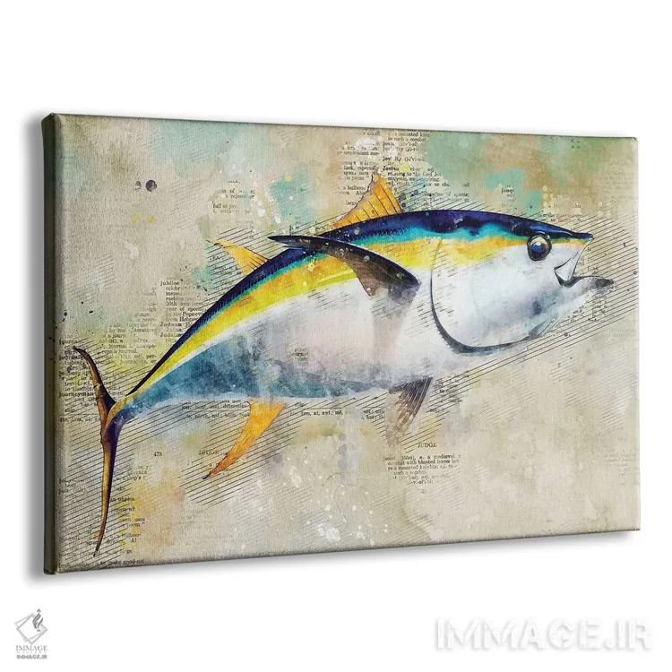 تابلو ماهی بزرگ اثر دورو آرت (استودیو هنری) - نمای پرسپکتیو محصول