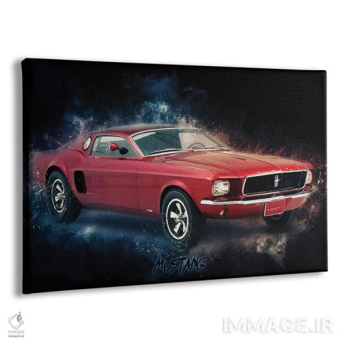 تابلو موستانگ (فورد) اثر دورو آرت (استودیو هنری) - نمای پرسپکتیو محصول