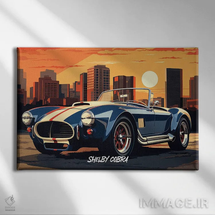 تابلو شلبی کبرا (کمیک) اثر دورو آرت (استودیو هنری) - نمای روبهرو روی دیوار