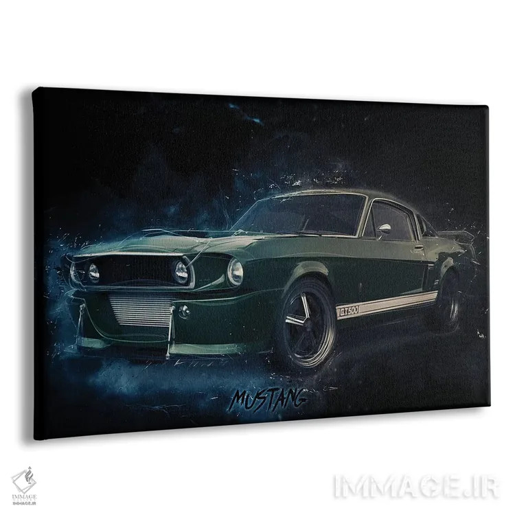 تابلو موستانگ الینور (فورد) اثر دورو آرت (استودیو هنری) - نمای پرسپکتیو محصول