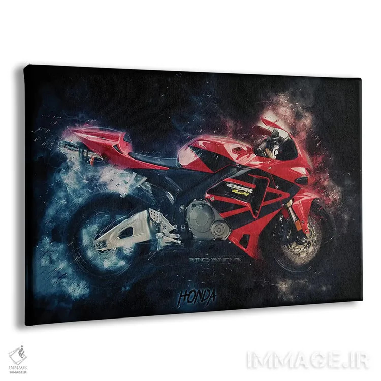 تابلو هوندا CBR (موتورسیکلت) اثر دورو آرت (استودیو هنری) - نمای پرسپکتیو محصول