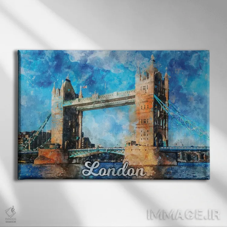 تابلو لندن اثر دورو آرت (استودیو هنری) - نمای روبهرو روی دیوار