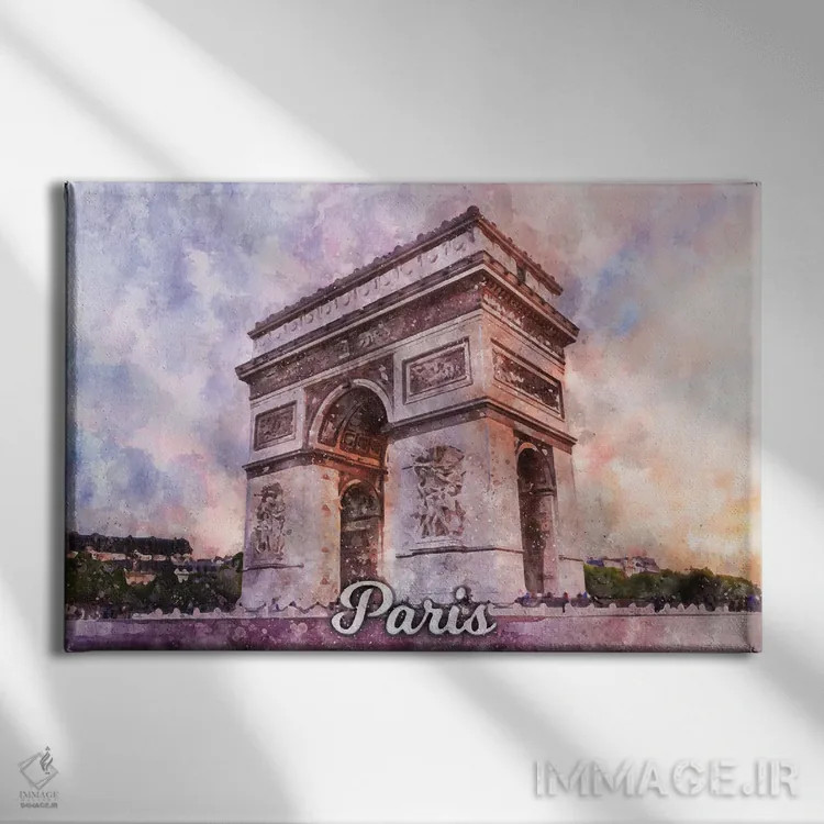 تابلو پاریس II اثر دورو آرت (استودیو هنری) - نمای روبهرو روی دیوار