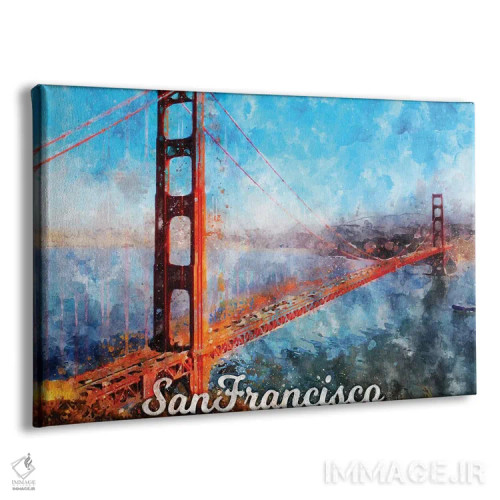 تابلو سان فرانسیسکو اثر دورو آرت (استودیو هنری) - نمای پرسپکتیو محصول