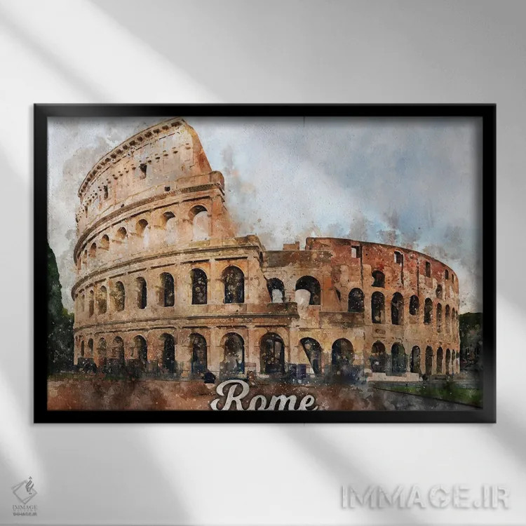 تابلو رم اثر دورو آرت (استودیو هنری) - نمای قابدار مشکی