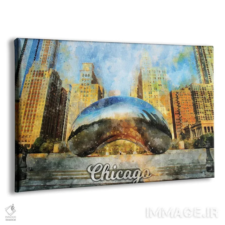 تابلو شیکاگو اثر دورو آرت (استودیو هنری) - نمای پرسپکتیو محصول
