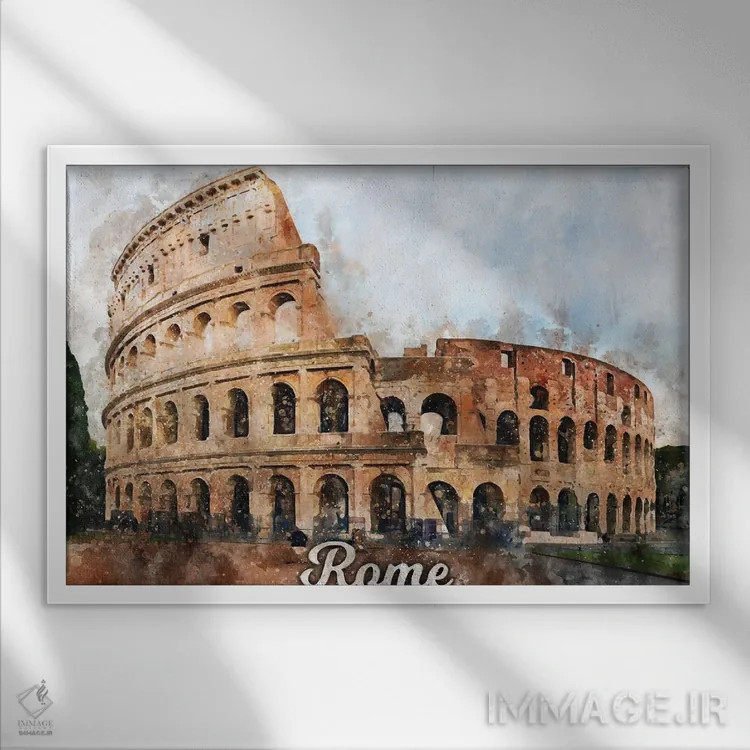 تابلو رم اثر دورو آرت (استودیو هنری) - نمای قابدار سفید