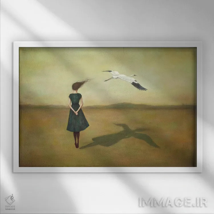 تابلو کشف پرستاره اثر دوی هوین - نمای قابدار سفید