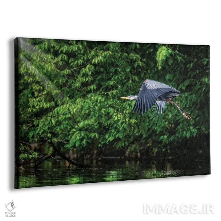 تابلو آبی بزرگ در سبز اثر دیوید گارباورر - نمای پرسپکتیو محصول