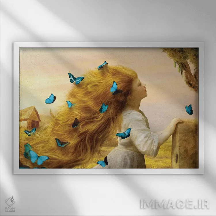 تابلو شکوه گشودهشونده اثر دیوگو وریسیمو - نمای قابدار سفید