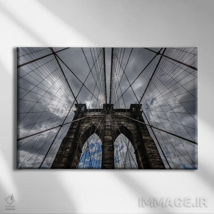 تابلو خطوط بروکلین اثر دیوید گارباورر - نمای روبهرو روی دیوار