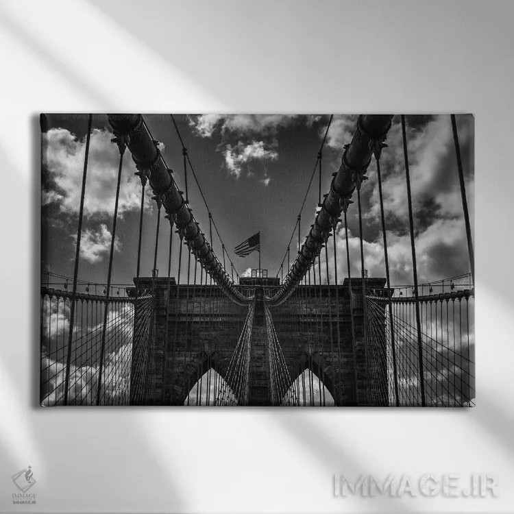 تابلو تقارن پل اثر دیوید گارباورر - نمای روبهرو روی دیوار