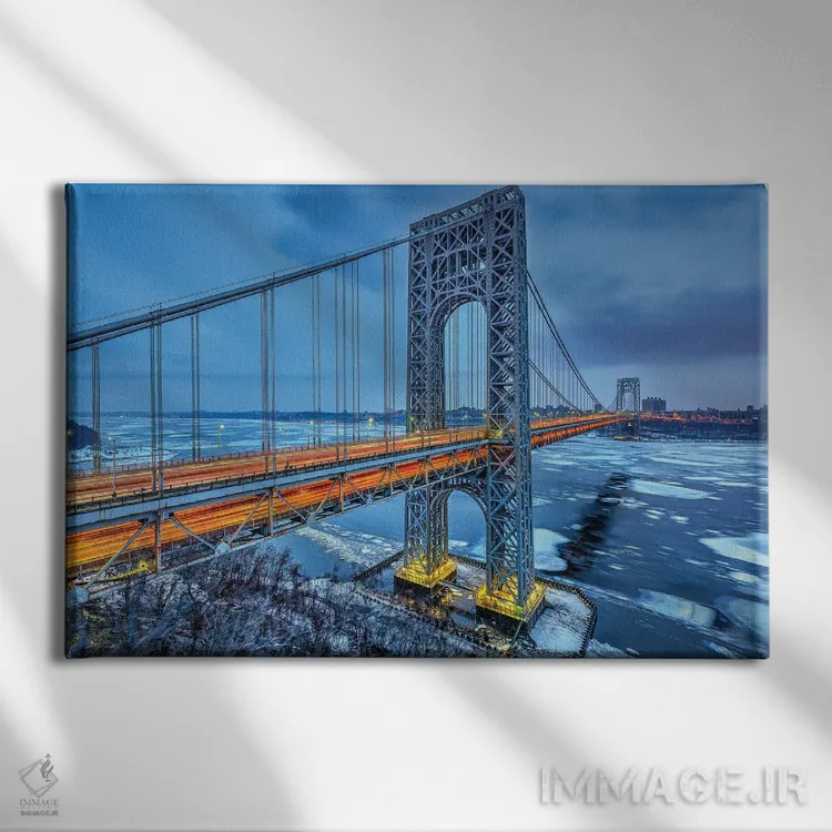 تابلو رفت و آمد سرد اثر دیوید گارباورر - نمای روبهرو روی دیوار