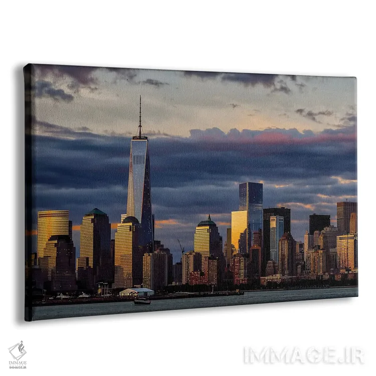 تابلو صبح در مرکز شهر اثر دیوید گارباورر - نمای پرسپکتیو محصول