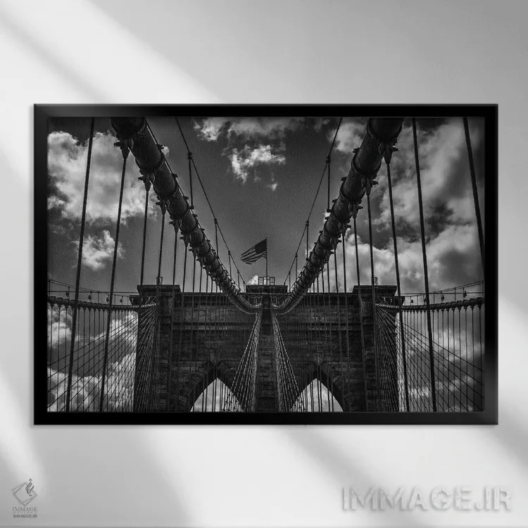 تابلو تقارن پل اثر دیوید گارباورر - نمای قابدار مشکی