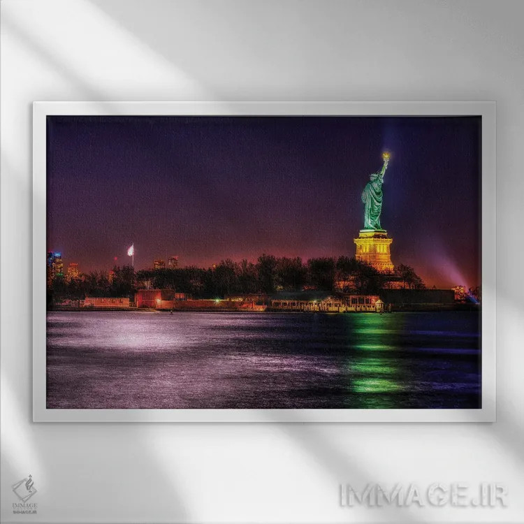 تابلو نور سپیدهدم اثر دیوید گارباورر - نمای قابدار سفید