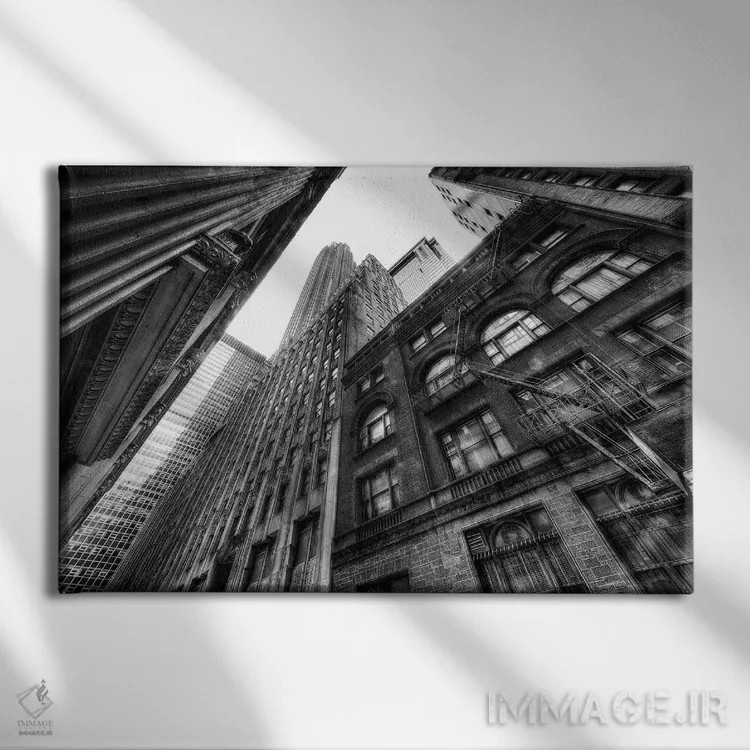 تابلو راه خروج اضطراری (پله فرار) اثر دیوید گارباورر - نمای روبهرو روی دیوار