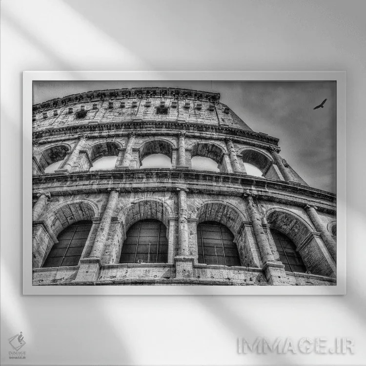 تابلو کلوسیوم (رُم) اثر دیوید گارباورر - نمای قابدار سفید