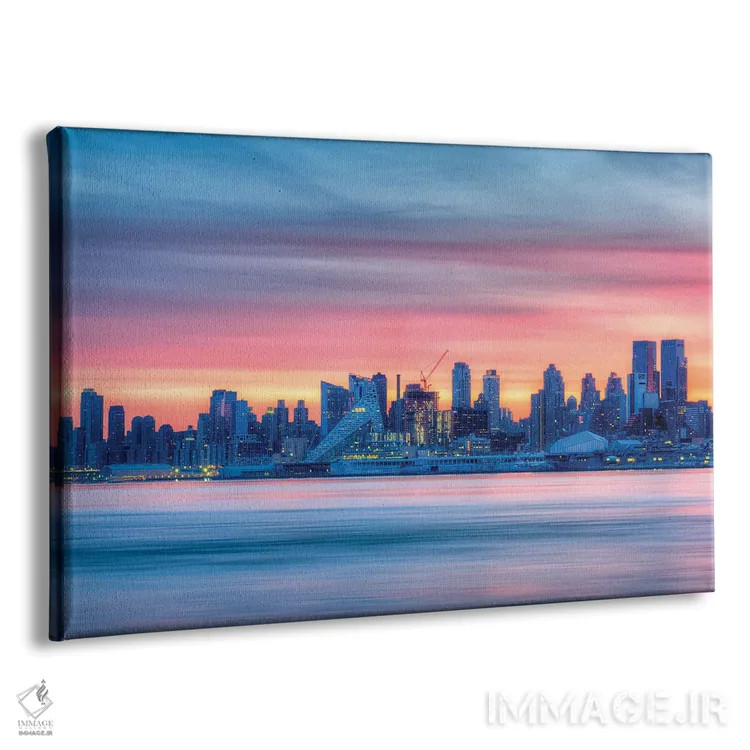 تابلو منهتن صورتی اثر دیوید گارباورر - نمای پرسپکتیو محصول