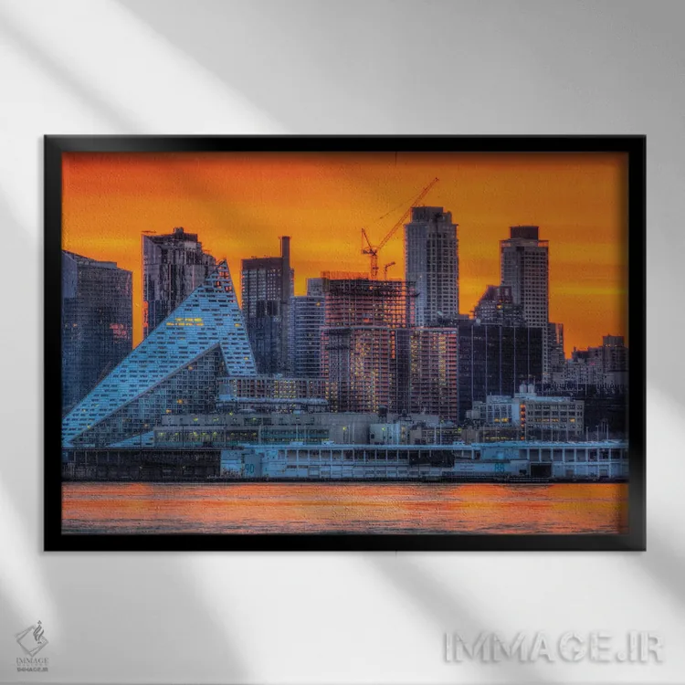 تابلو صبح پرشور اثر دیوید گارباورر - نمای قابدار مشکی