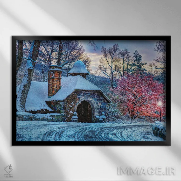 تابلو خانه دروازهای اثر دیوید گارباورر - نمای قابدار مشکی