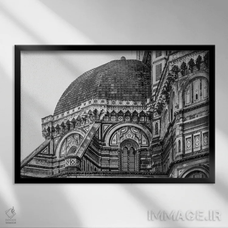 تابلو رُم (ایتالیا) اثر دیوید گارباورر - نمای قابدار مشکی