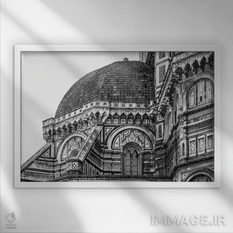 تابلو رُم (ایتالیا) اثر دیوید گارباورر - نمای قابدار سفید