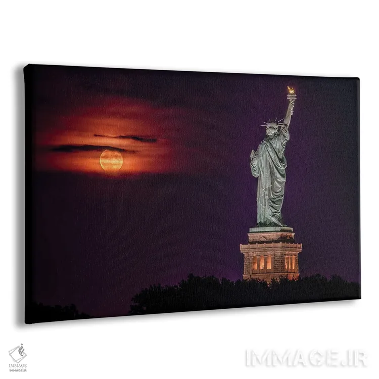 تابلو تندیس در طلوع ماه اثر دیوید گارباورر - نمای پرسپکتیو محصول