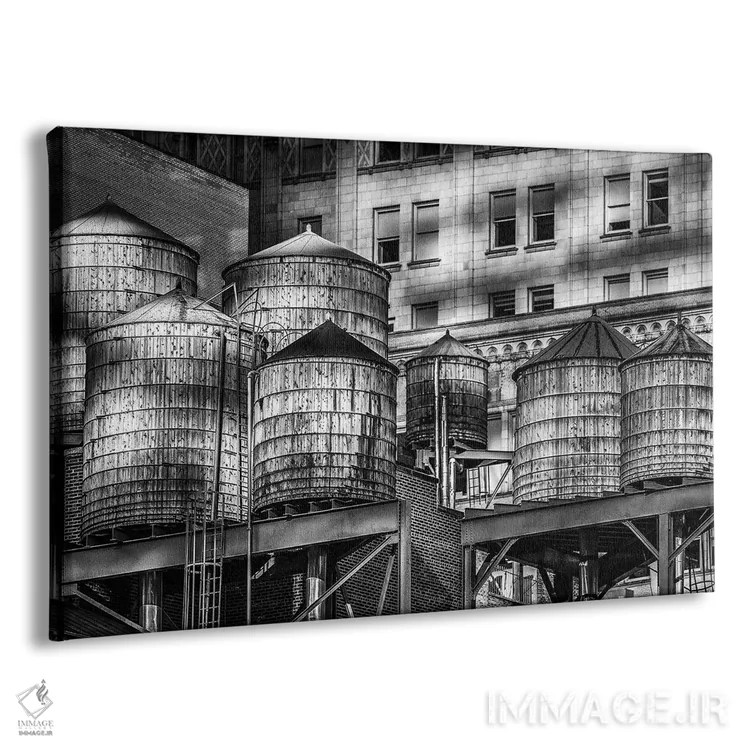 تابلو آب چوبین اثر دیوید گارباورر - نمای پرسپکتیو محصول