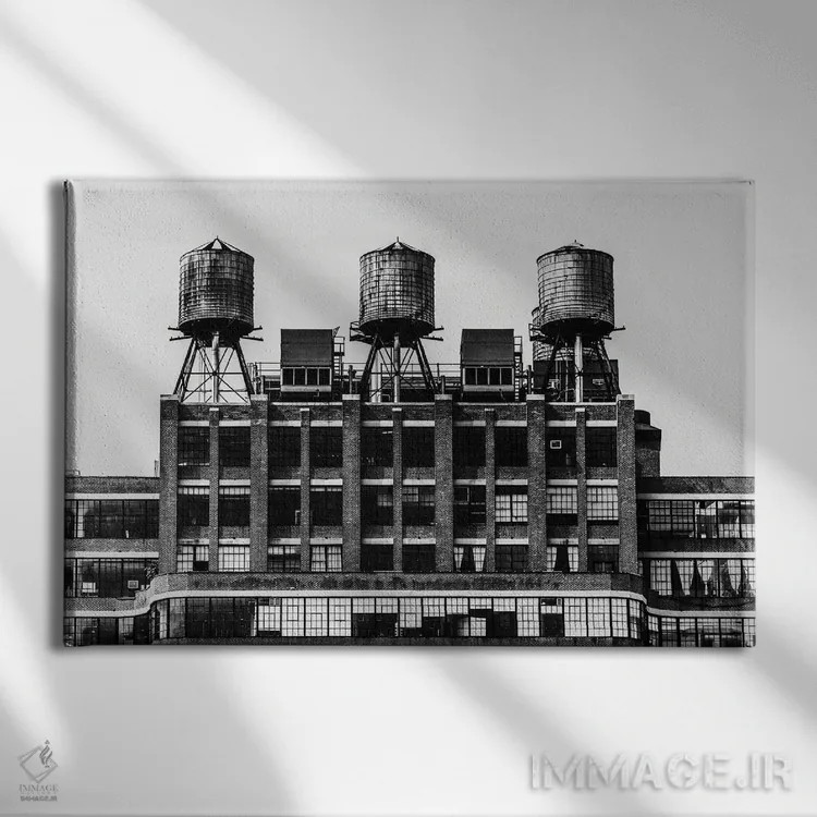 تابلو سهگانه اثر دیوید گارباورر - نمای روبهرو روی دیوار
