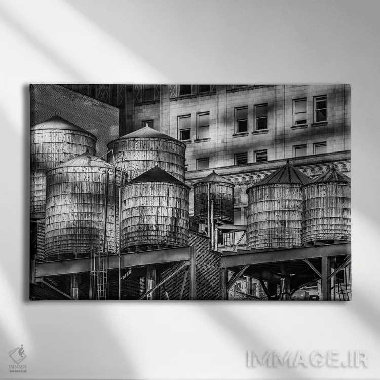 تابلو آب چوبین اثر دیوید گارباورر - نمای روبهرو روی دیوار