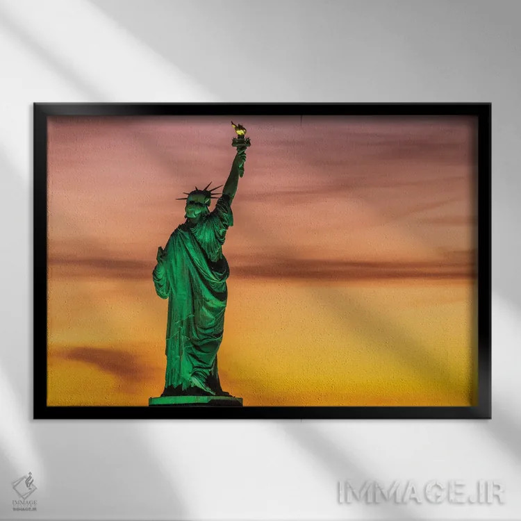 تابلو خوش آمدید اثر دیوید گارباورر - نمای قابدار مشکی