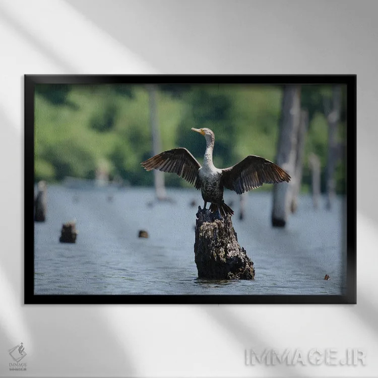 تابلو هوادهی کردن/هوا دادن اثر دیوید گارباورر - نمای قابدار مشکی