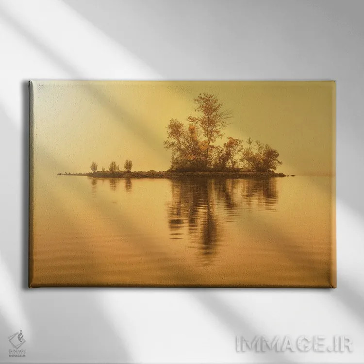 تابلو جزیره طلایی اثر دیوید گارباورر - نمای روبهرو روی دیوار