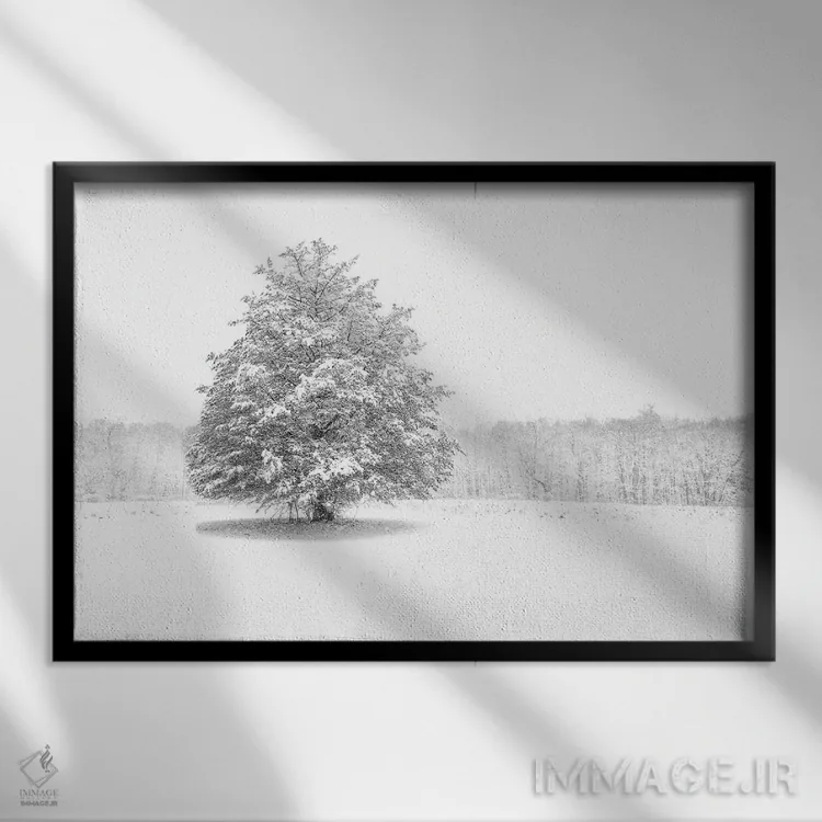 تابلو استوار ایستاده اثر دیوید گارباورر - نمای قابدار مشکی